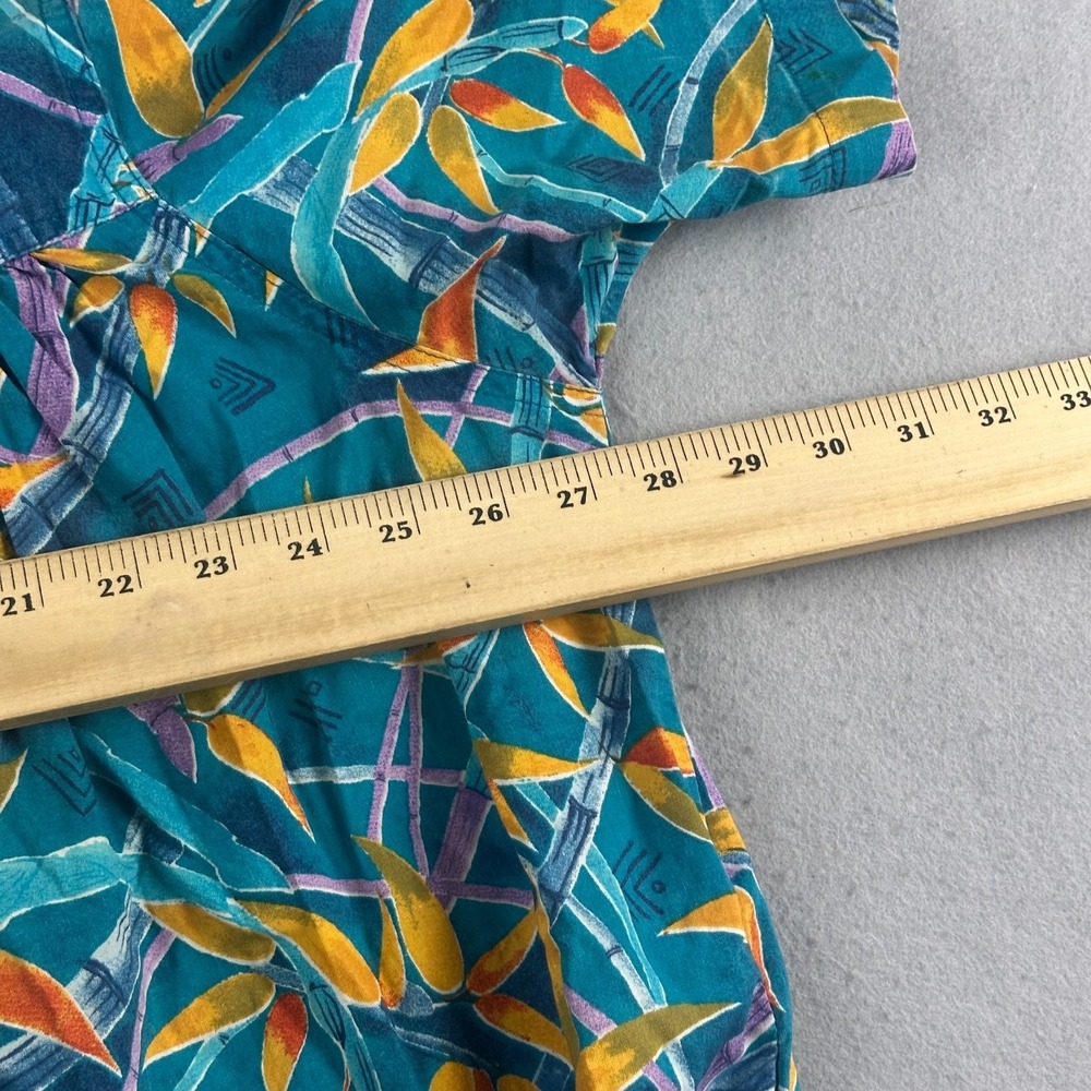Vintage WINLAR Floral Kaftan Dress 3X Bird of paradise resort colorful MuuMuu - Picture 12 of 15